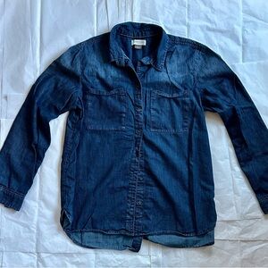 Denim shirt with dot detail